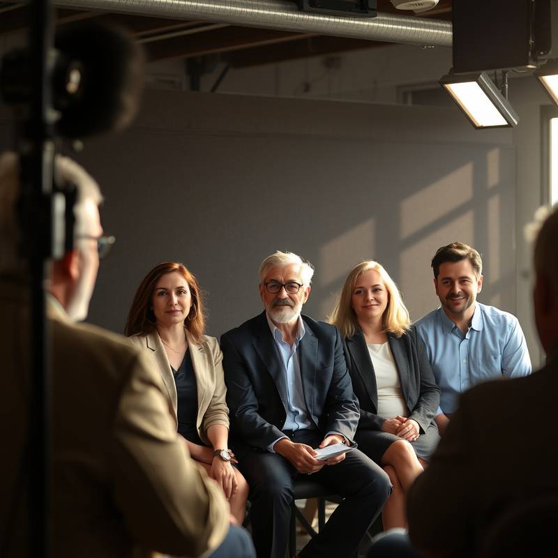 Diverse interview panel conducting an interview